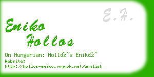 eniko hollos business card